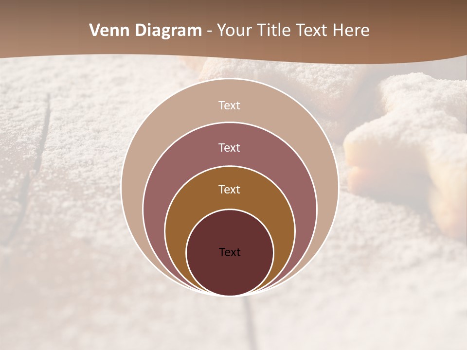 Sprinkle Powdered Sugar Holidays PowerPoint Template