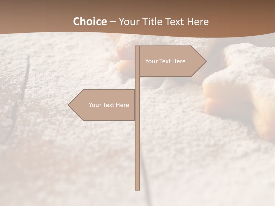 Sprinkle Powdered Sugar Holidays PowerPoint Template