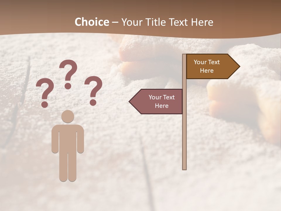 Sprinkle Powdered Sugar Holidays PowerPoint Template