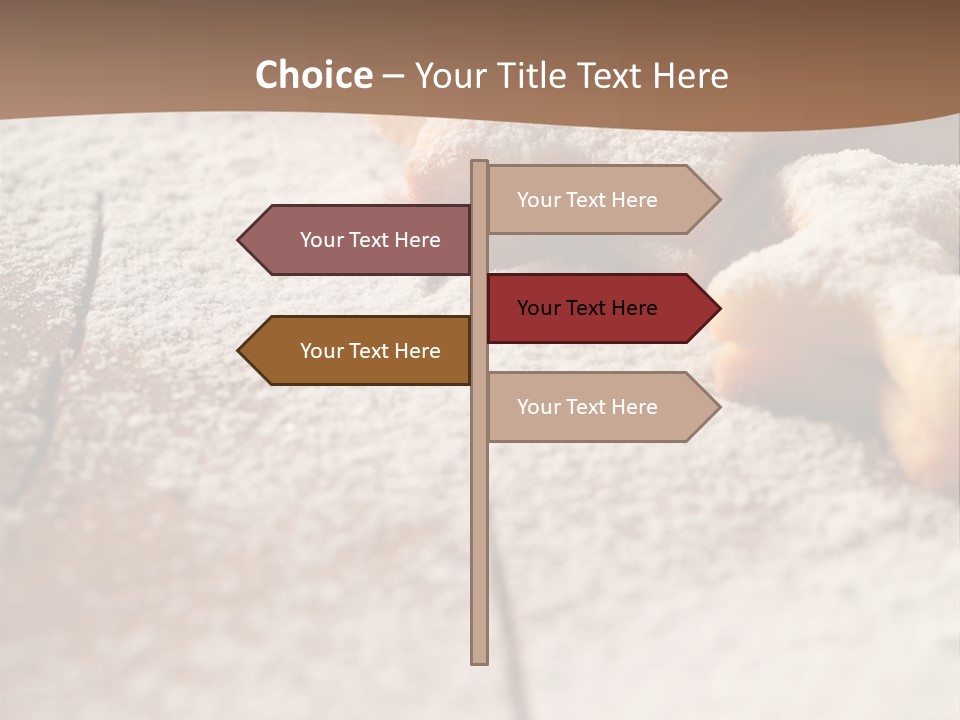Sprinkle Powdered Sugar Holidays PowerPoint Template