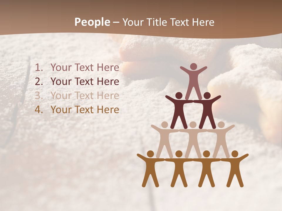 Sprinkle Powdered Sugar Holidays PowerPoint Template