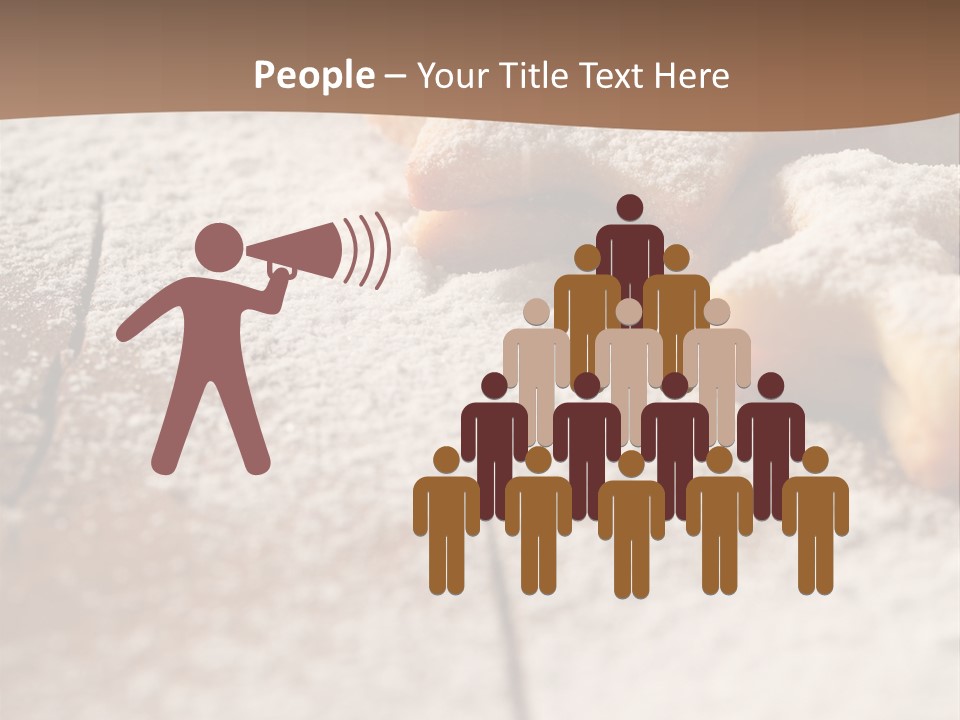 Sprinkle Powdered Sugar Holidays PowerPoint Template