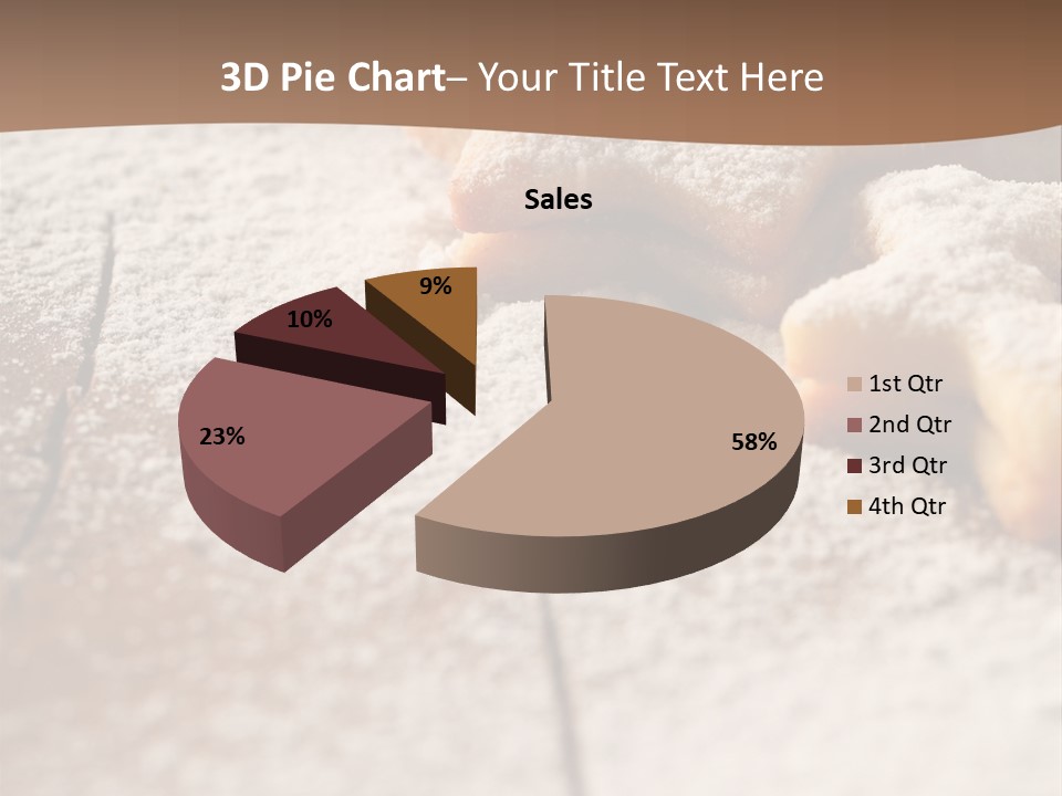 Sprinkle Powdered Sugar Holidays PowerPoint Template