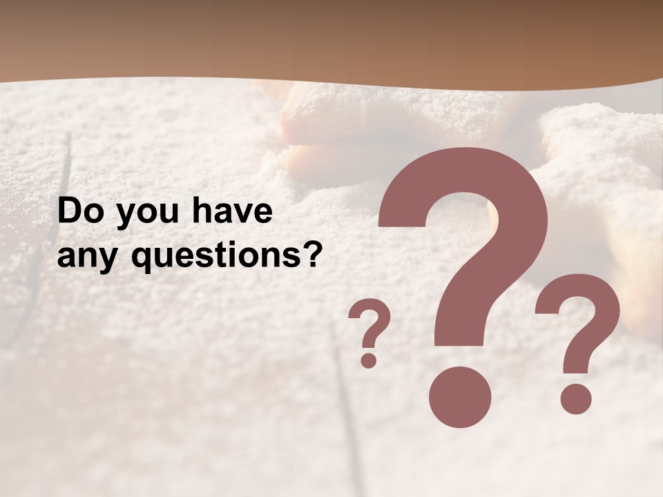 Sprinkle Powdered Sugar Holidays PowerPoint Template