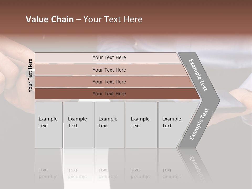 Touchscreen Mobile Holding PowerPoint Template