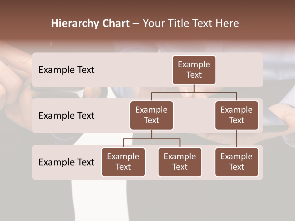 Touchscreen Mobile Holding PowerPoint Template