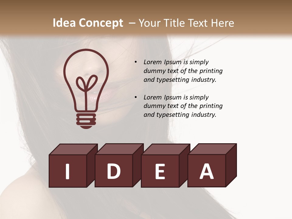 People Make Girl PowerPoint Template