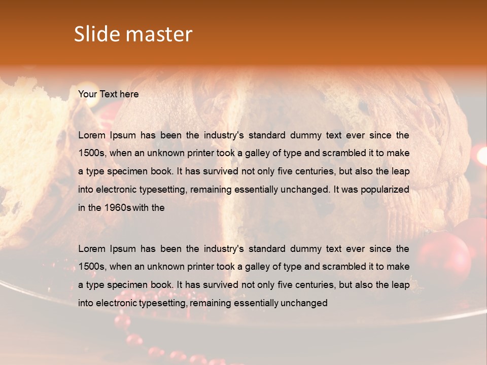 Baking Xmas Plate PowerPoint Template