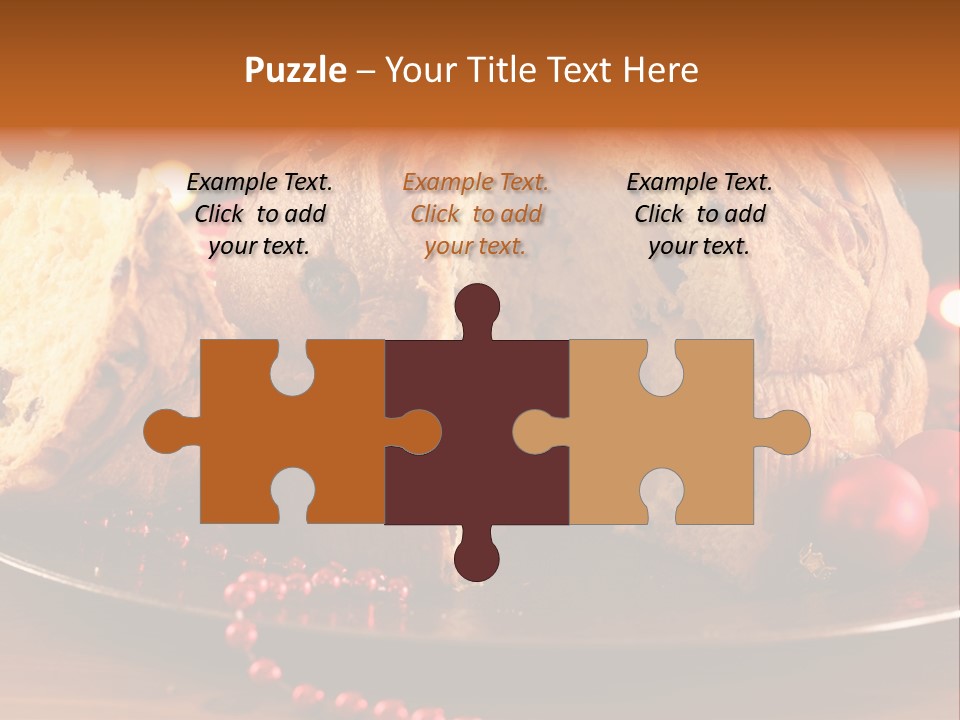 Baking Xmas Plate PowerPoint Template