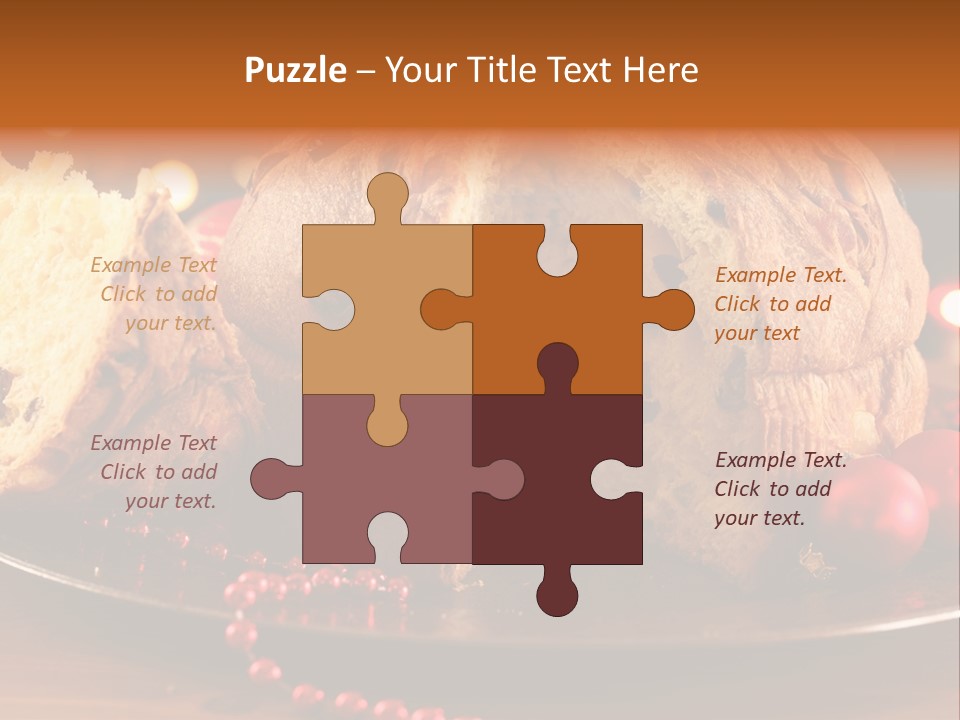 Baking Xmas Plate PowerPoint Template