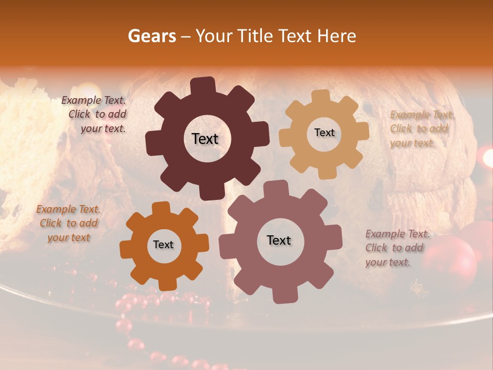 Baking Xmas Plate PowerPoint Template