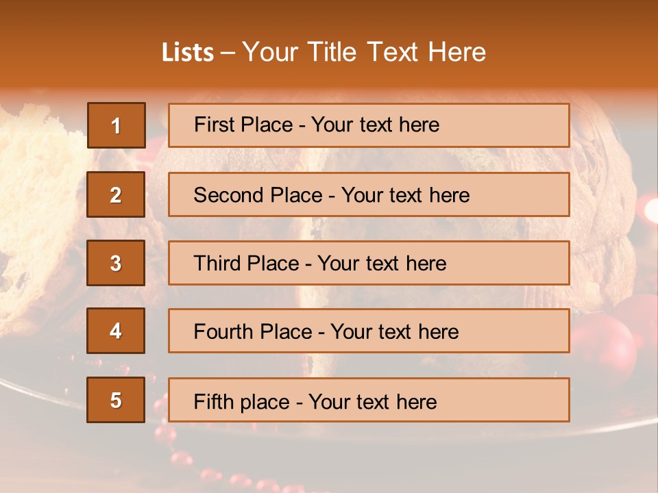Baking Xmas Plate PowerPoint Template