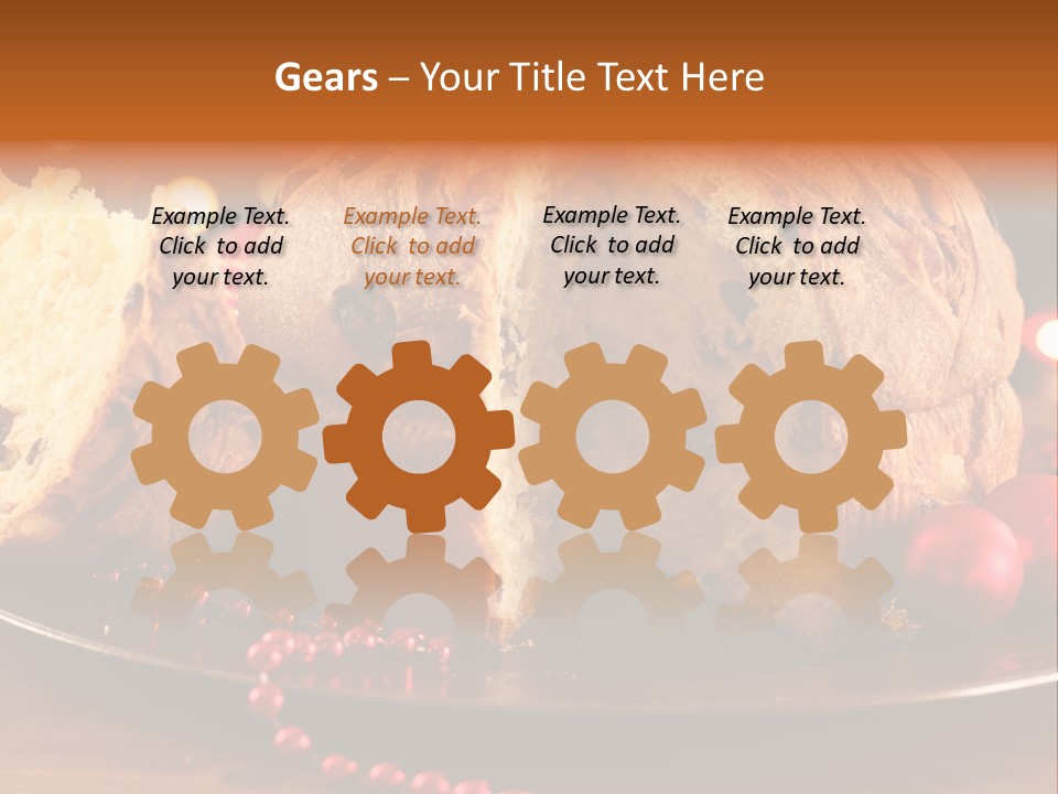 Baking Xmas Plate PowerPoint Template