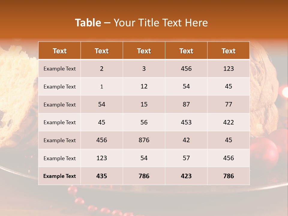 Baking Xmas Plate PowerPoint Template