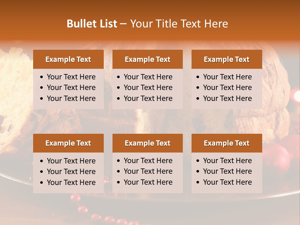 Baking Xmas Plate PowerPoint Template