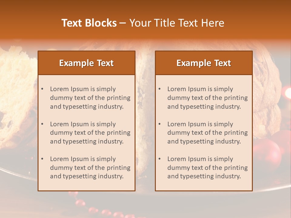 Baking Xmas Plate PowerPoint Template
