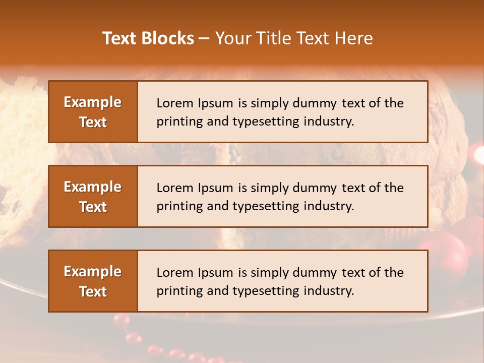 Baking Xmas Plate PowerPoint Template