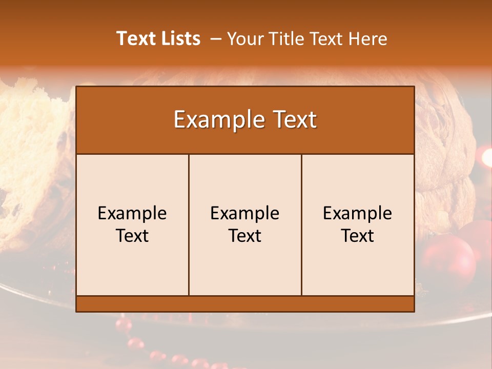 Baking Xmas Plate PowerPoint Template