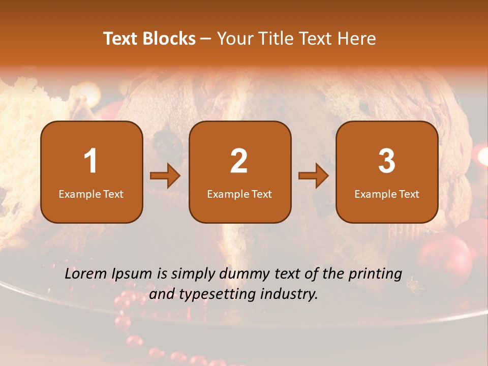 Baking Xmas Plate PowerPoint Template