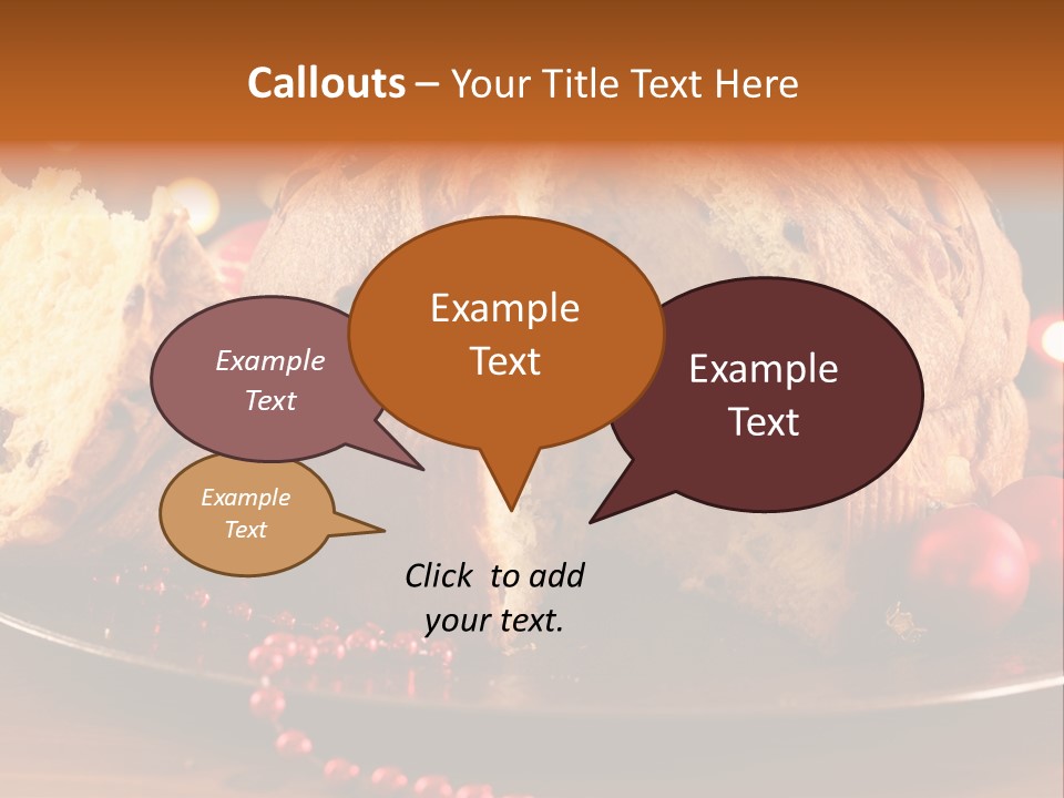 Baking Xmas Plate PowerPoint Template