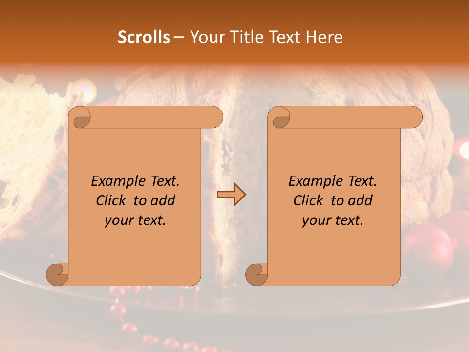 Baking Xmas Plate PowerPoint Template