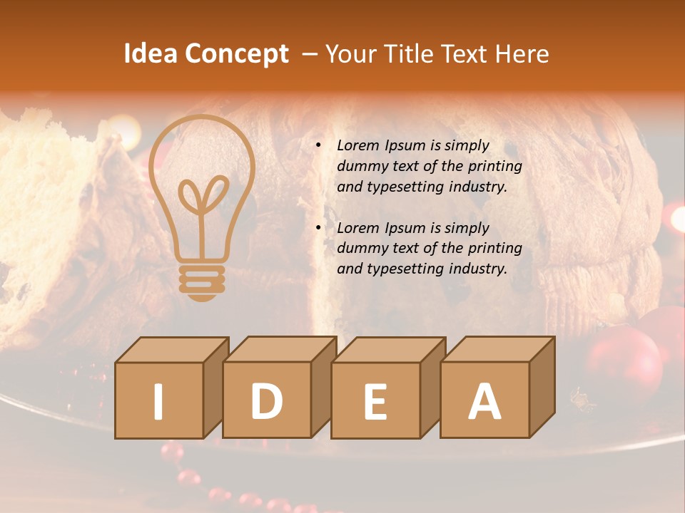 Baking Xmas Plate PowerPoint Template