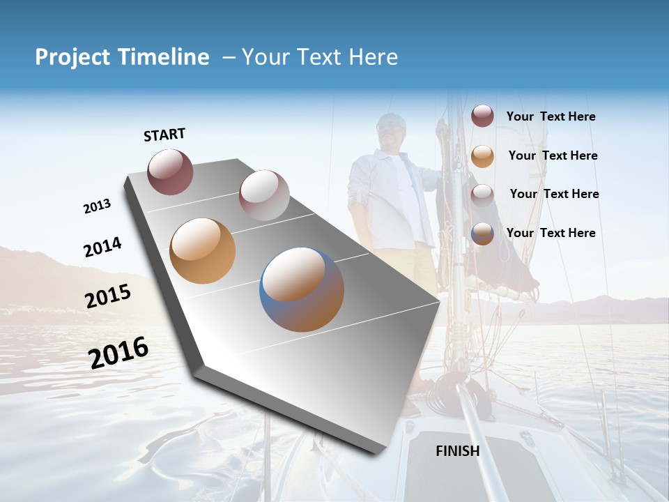 Person Horizon Lifestyle PowerPoint Template