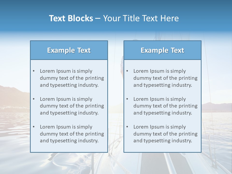 Person Horizon Lifestyle PowerPoint Template