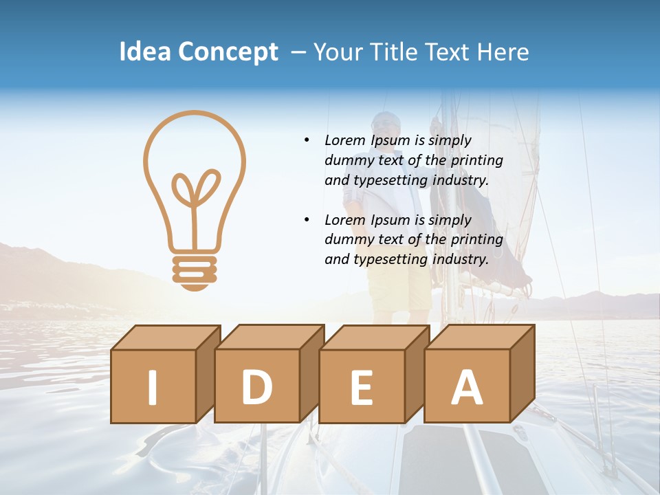 Person Horizon Lifestyle PowerPoint Template