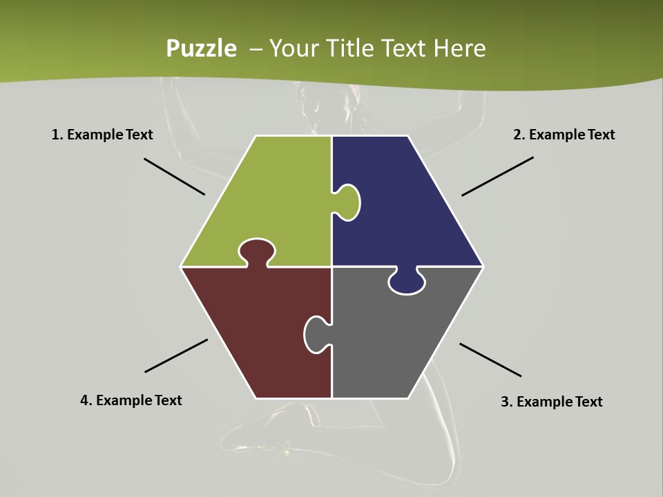 Showing One Woman Energy PowerPoint Template