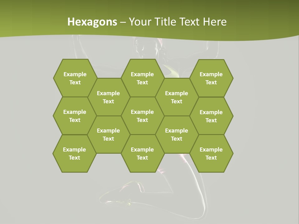 Showing One Woman Energy PowerPoint Template