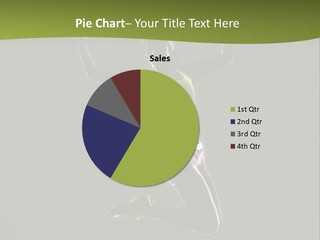 Showing One Woman Energy PowerPoint Template