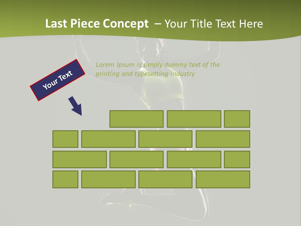 Showing One Woman Energy PowerPoint Template