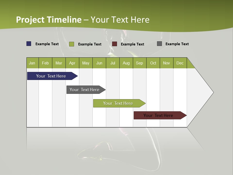 Showing One Woman Energy PowerPoint Template