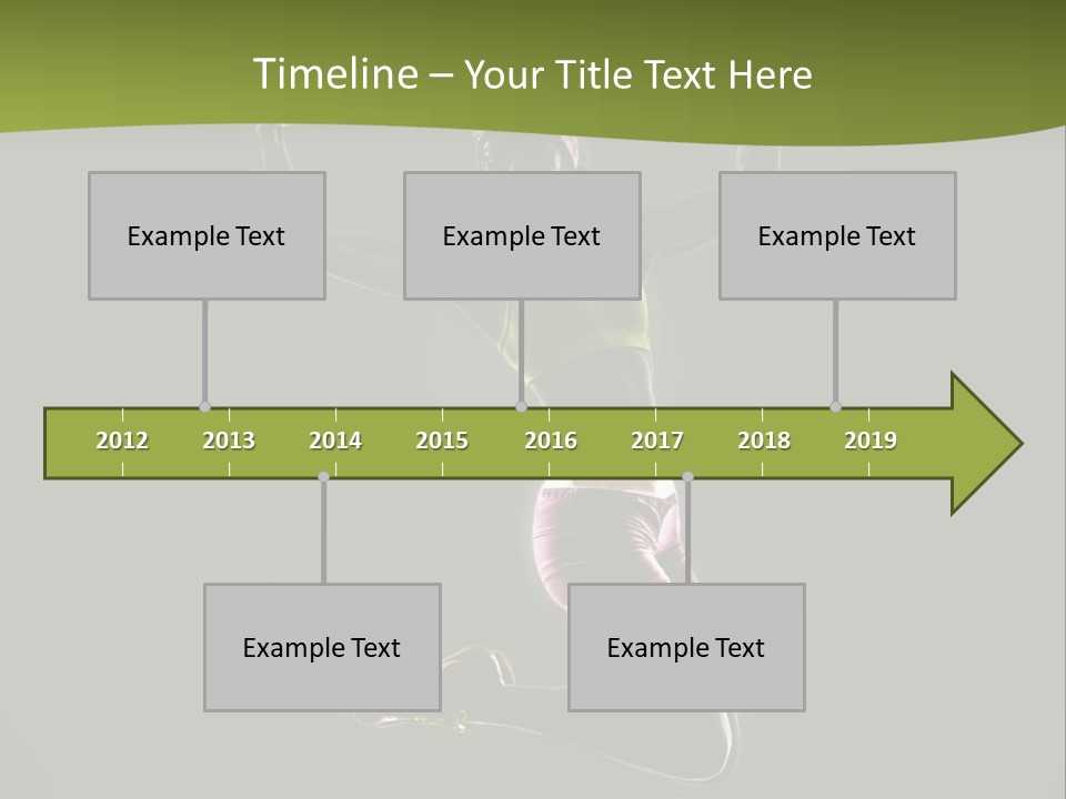 Showing One Woman Energy PowerPoint Template
