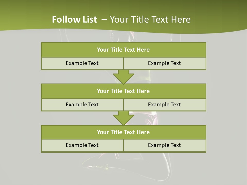 Showing One Woman Energy PowerPoint Template