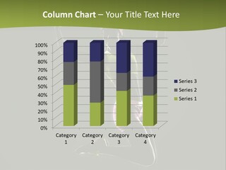 Showing One Woman Energy PowerPoint Template