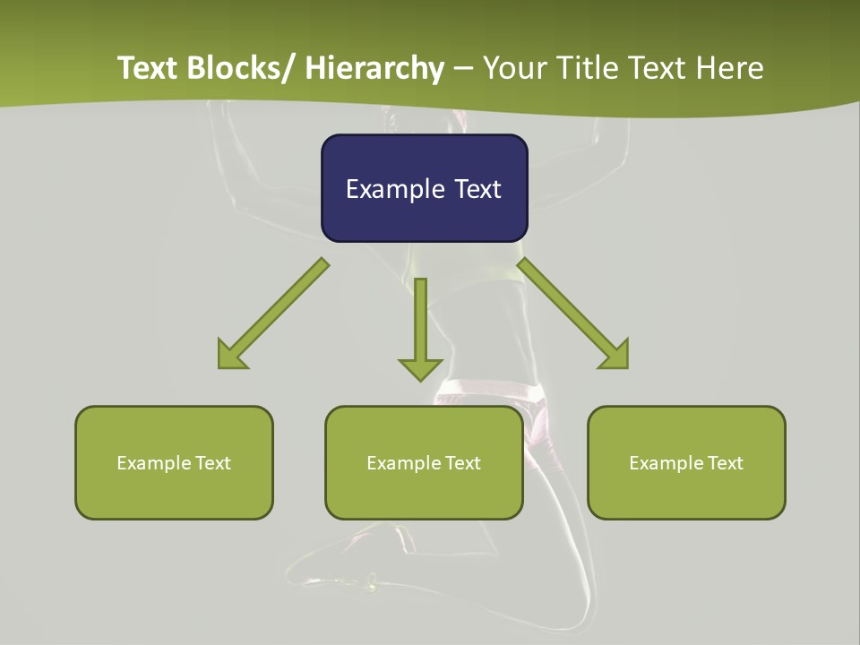 Showing One Woman Energy PowerPoint Template