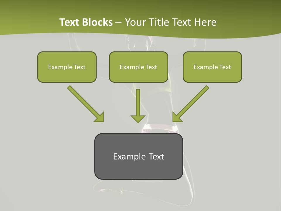 Showing One Woman Energy PowerPoint Template