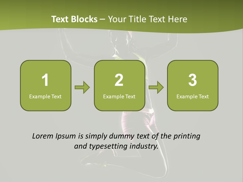 Showing One Woman Energy PowerPoint Template