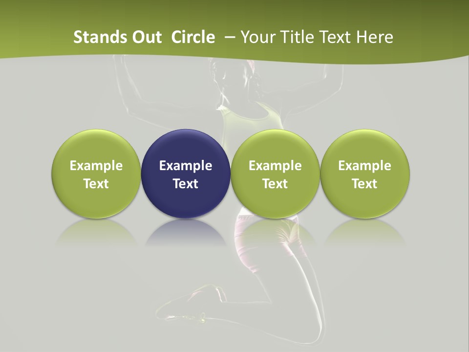 Showing One Woman Energy PowerPoint Template