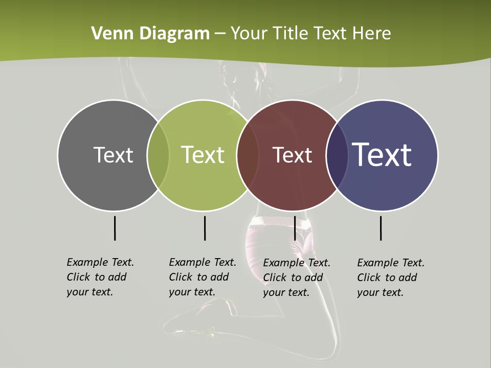 Showing One Woman Energy PowerPoint Template