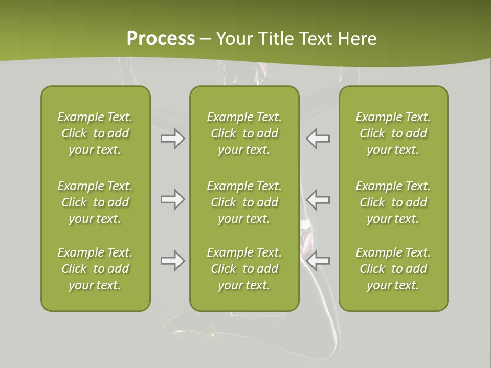 Showing One Woman Energy PowerPoint Template
