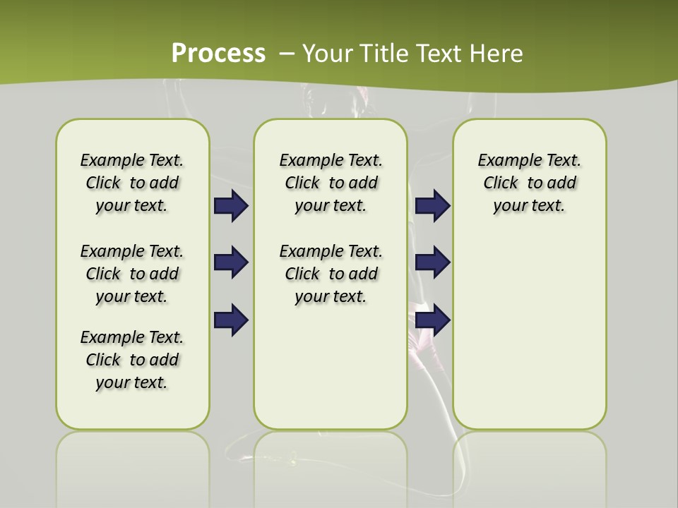 Showing One Woman Energy PowerPoint Template