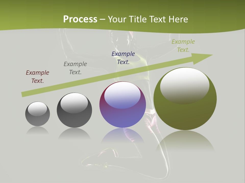 Showing One Woman Energy PowerPoint Template