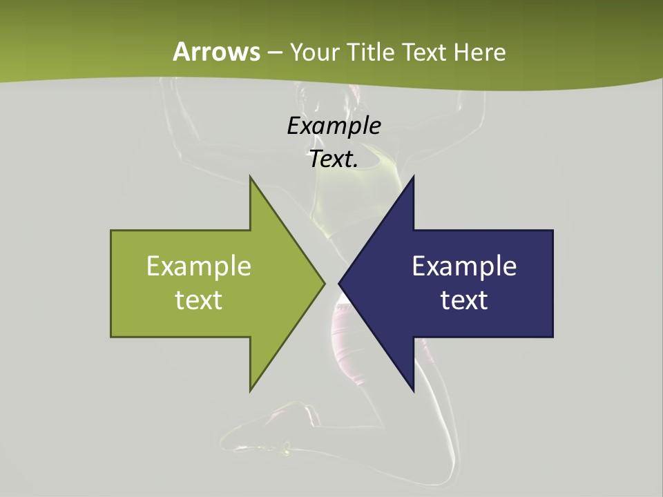 Showing One Woman Energy PowerPoint Template