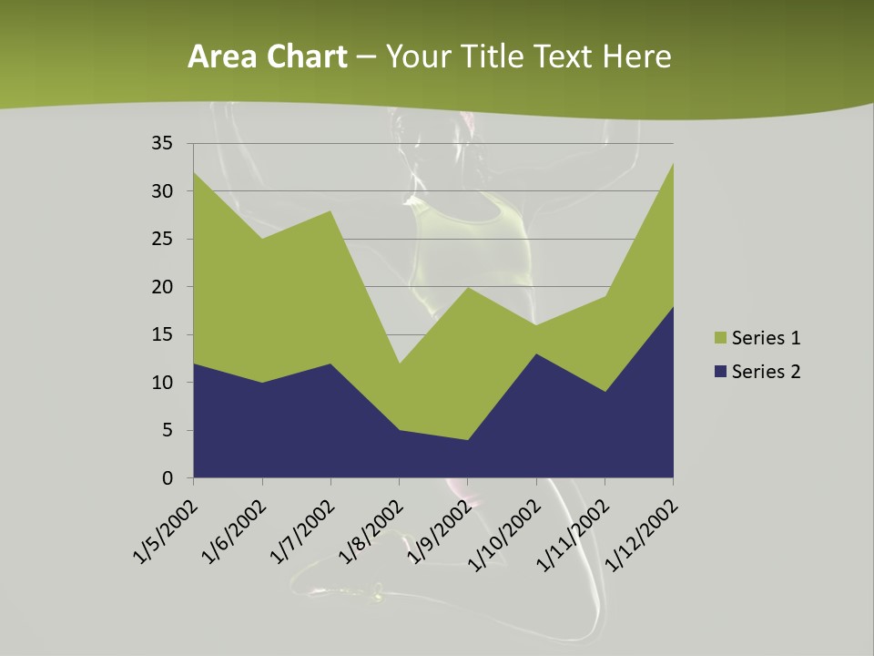 Showing One Woman Energy PowerPoint Template