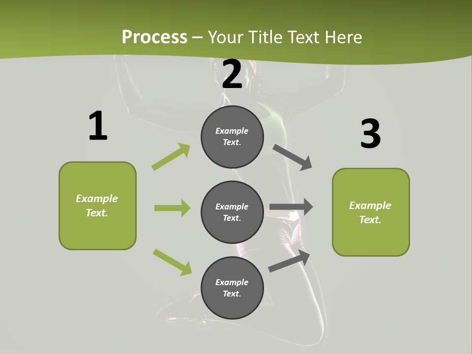 Showing One Woman Energy PowerPoint Template