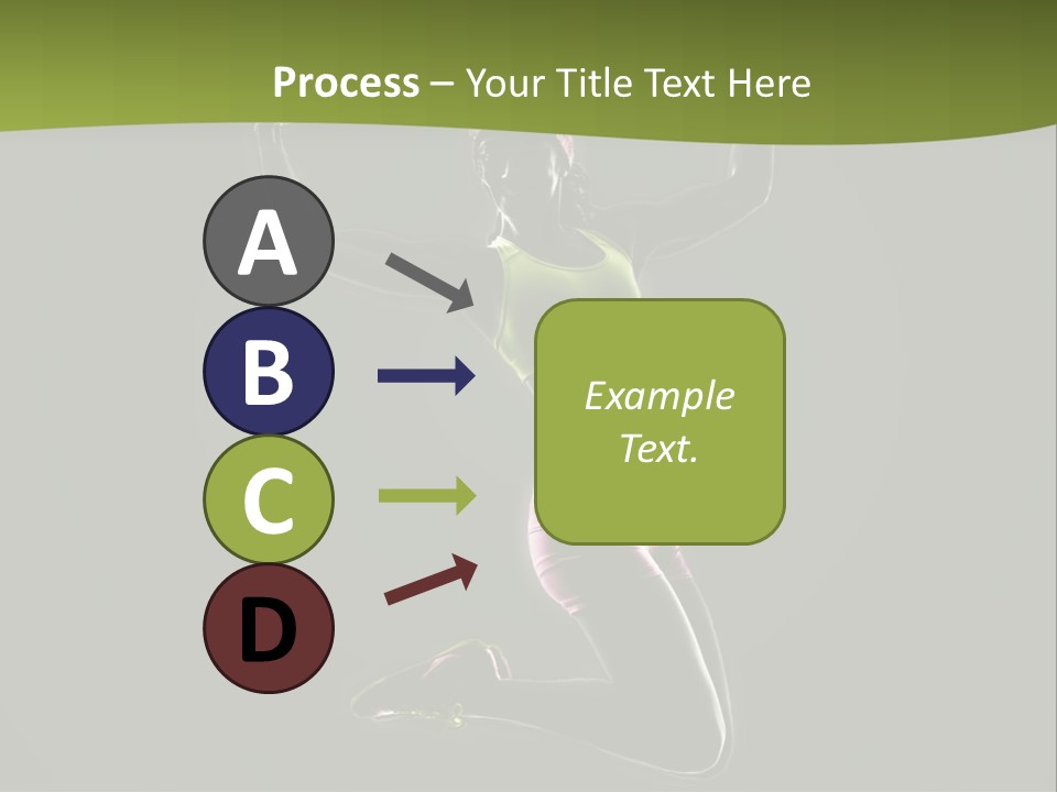 Showing One Woman Energy PowerPoint Template