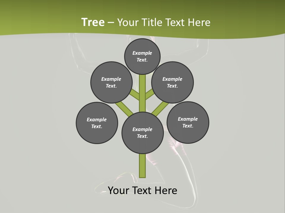 Showing One Woman Energy PowerPoint Template